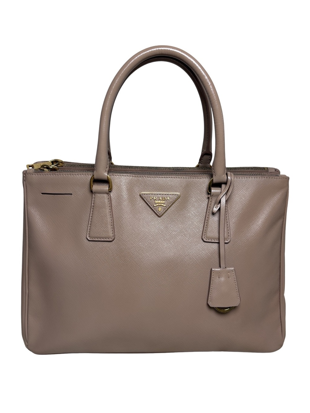 Saffiano Lux Double Zip Executive Tote — Cameo
C. 2013–2017